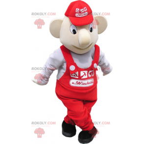 Maskot maskot sněhulák a čepice - Redbrokoly.com