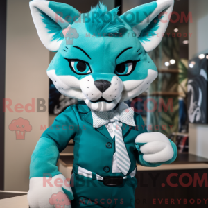 Teal Lynx Maskottchen...