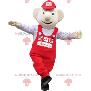 Maskot maskot sněhulák a čepice - Redbrokoly.com