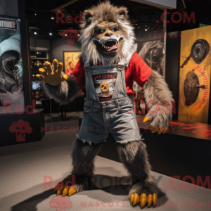 Werwolf-Maskottchen-Kostüm...