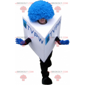 Cube mascot square snowman mascot - Redbrokoly.com