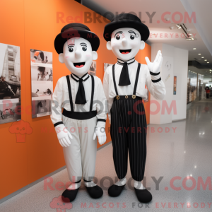Mime maskotdraktfigur kledd...