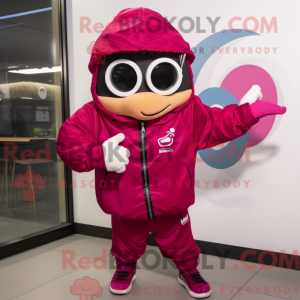 Máscara de braço magenta...