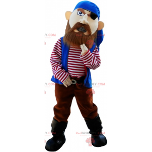 Mascote pirata de aparência selvagem - Redbrokoly.com