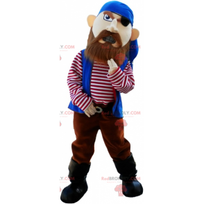 Mascotte de pirate à l'air farouche - Redbrokoly.com