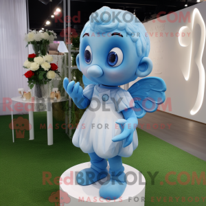 Sky Blue Cupid mascot...