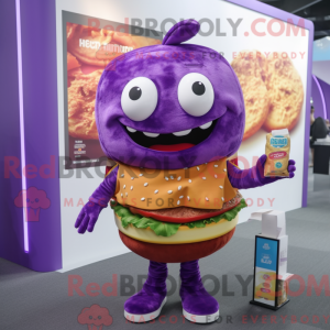 Lilla hamburger maskot...