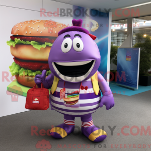 Lilla hamburger maskot...
