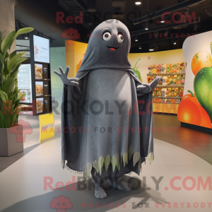 Grijs Mango mascottekostuum...