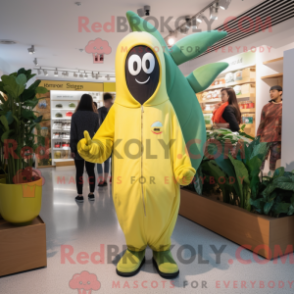 Fantasia de mascote Baa azeitona com moletom e bonés - Mascotes de banana - REBROKO_281171 - RedBrokoly.com