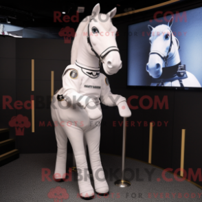 Qual é a máscara de estilo elegante com um vestido elegante e cinto - Mascotes Cavalos Marinhos - RedBrokoly.com
