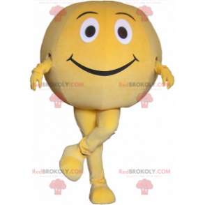 Mascote gigante bola amarela. Mascote redondo - Redbrokoly.com