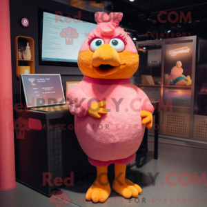 Maskotkostymekarakter Pink...