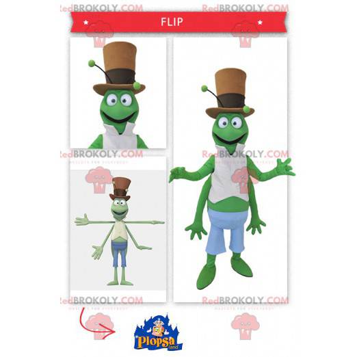 Grön gräshoppasmaskot - Redbrokoly.com