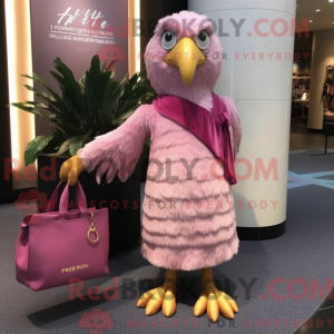 Pink Haast S Eagle maskot...