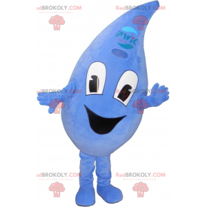 Obří modrá kapka vody maskot - Redbrokoly.com