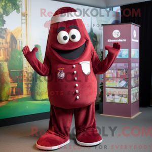 Maroon Falafel maskot...