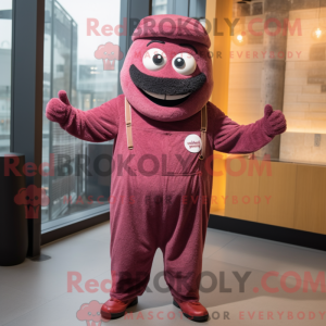 Maroon Falafel maskot...