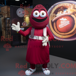 Maroon Falafel maskot...