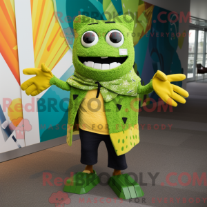 Postava maskota Lime Green...