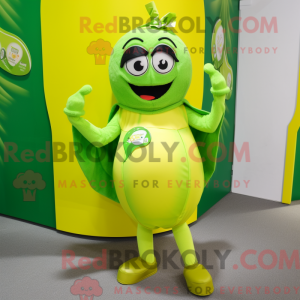 Lime grøn ba maskot kostume...