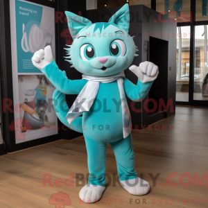 Costume de mascotte de chat...