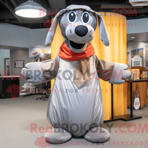 Gray Hot Dogs mascot...