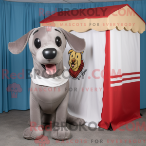 Grey Hot Dogs maskot...
