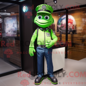 Lime Green Police Officer...