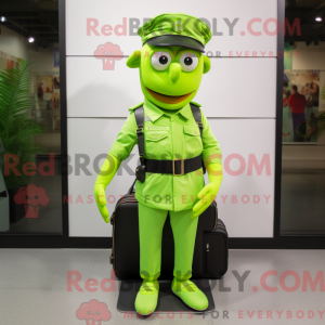 Lime Green Police Officer...