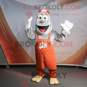 Silver Currywurst mascot...