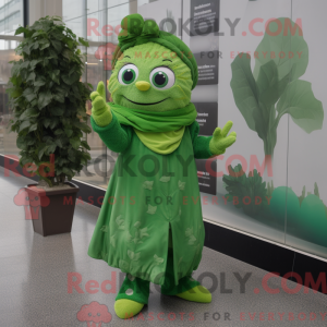 Spinatmaskotdraktfigur...