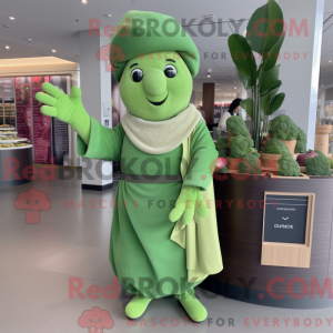 Spinatmaskotdraktfigur...