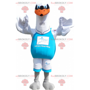 Mascot gran gaviota blanca. Disfraz de pájaro - Redbrokoly.com