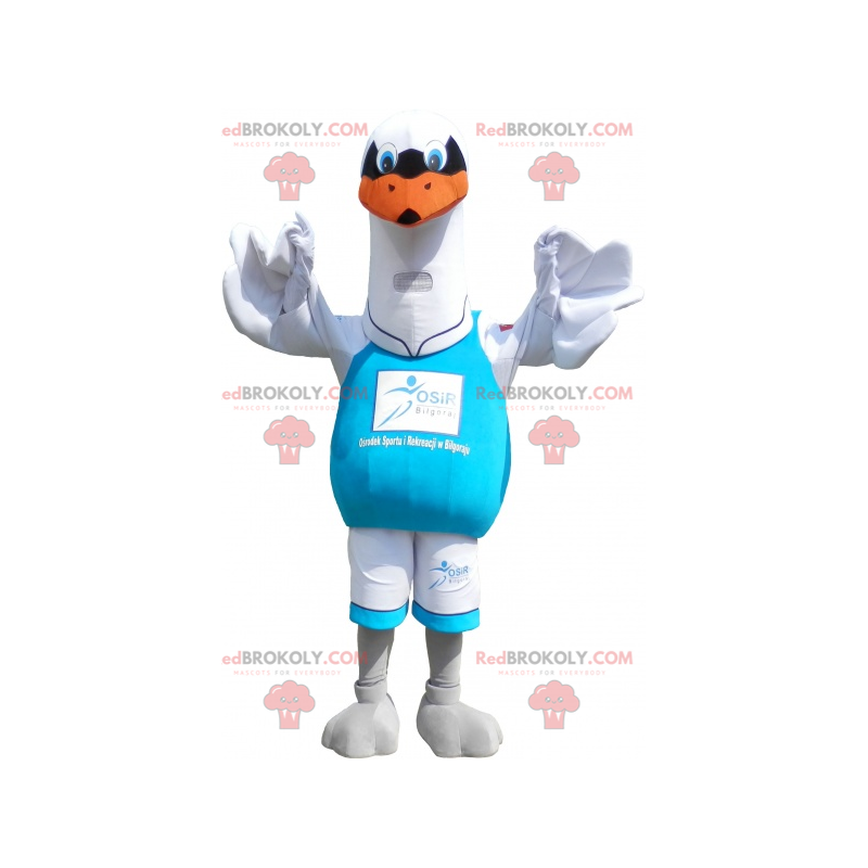 Mascot gran gaviota blanca. Disfraz de pájaro - Redbrokoly.com