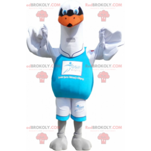 Mascot big white seagull. Bird costume - Redbrokoly.com