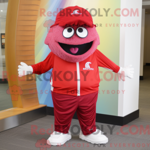 Rød Pendant maskot kostume...