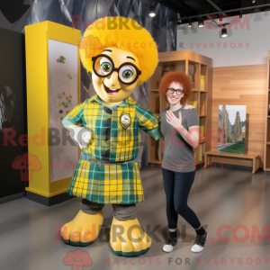 Yellow Irish Dancer mascot...