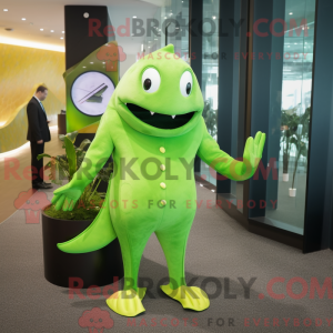 Postava maskota Lime Green...