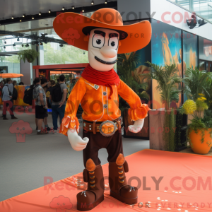 Orange Cowboy maskot...