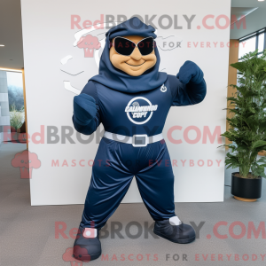 Navy Superhero mascot...