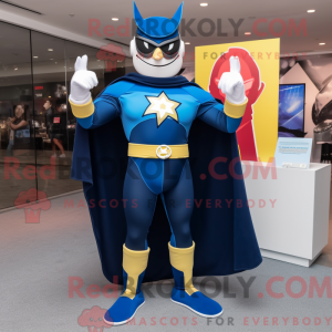 Navy Superhero mascot...