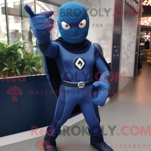 Navy Superhero mascot...