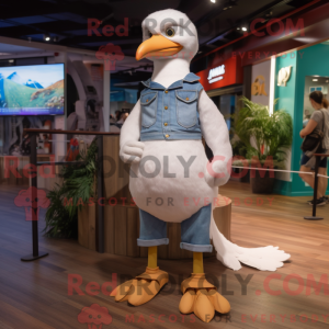 Witte Albatros mascotte...