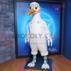 Witte Albatros mascotte...