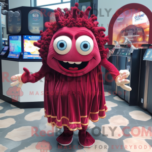 Maroon Medusa maskot...