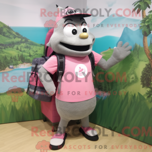 Disfraz de mascota rosa...