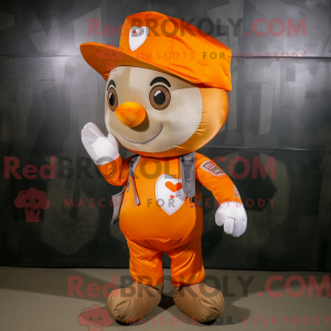 Maskotdraktfigura Orange...