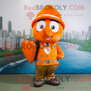 Maskotdraktfigura Orange...