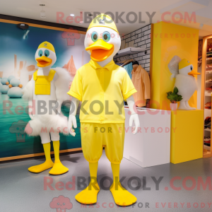 Costume mascotte de cygnes...
